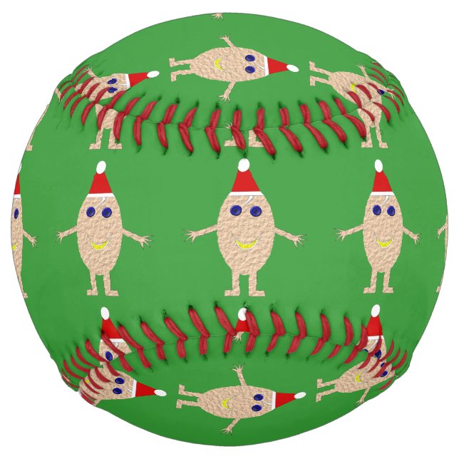 Balle De Softball Canapé Oeuf de Noël amusant (Devant)