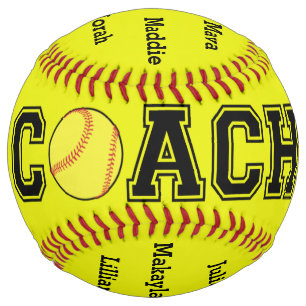 Balle De Softball Carissa - Custom softball (needs coach name added)