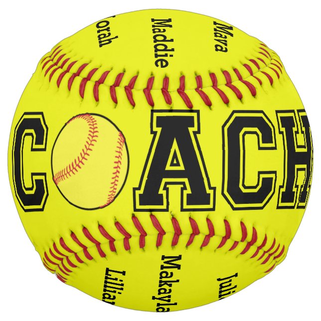 Balle De Softball Carissa - Custom softball (needs coach name added) (Devant)