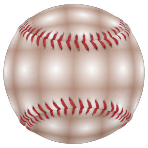 Balle De Softball Carrés géométriques avec Mocha Mousse Gradient Bla