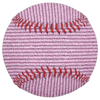 Balle De Softball Casual Pink Corduroy Stripe Pattern