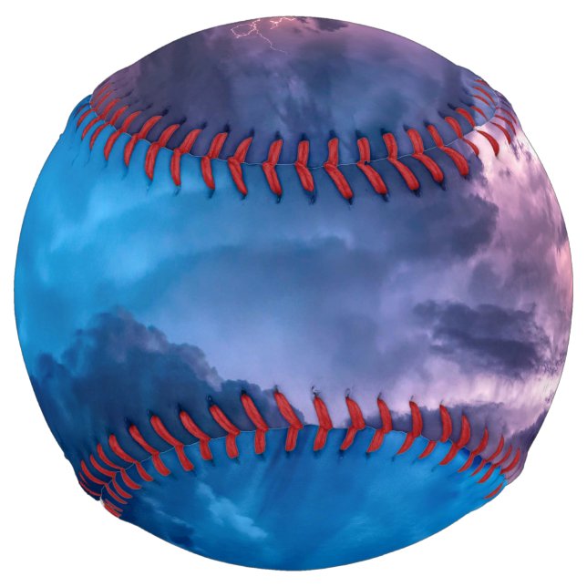 Balle De Softball Cieux orageux (Devant)