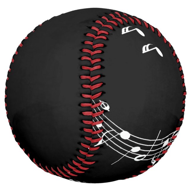 Balle De Softball Climacic G Clef Music Black (Incliné)