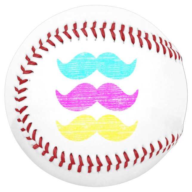 Balle De Softball CMY Moustaches (Devant gauche)