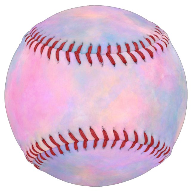 Balle De Softball Combinaison géniale de couleurs pastel (Devant)