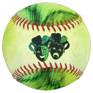 Balle De Softball Conception de théâtre de comédie et de tragédie en