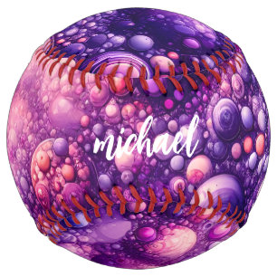Balle De Softball cool imaginaire violet