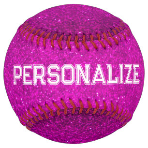 Balle De Softball Cool rose brillant parties scintillant softball ca