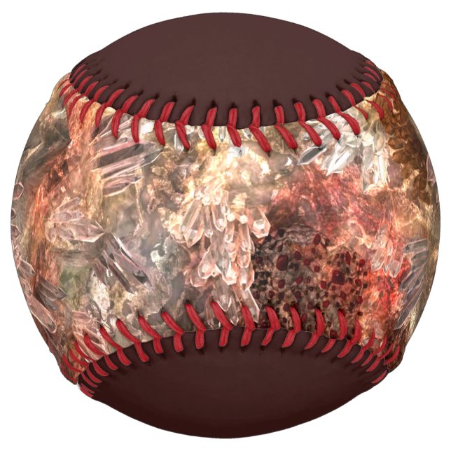 Balle De Softball Couches de cristaux avec teinte rustique (Devant)