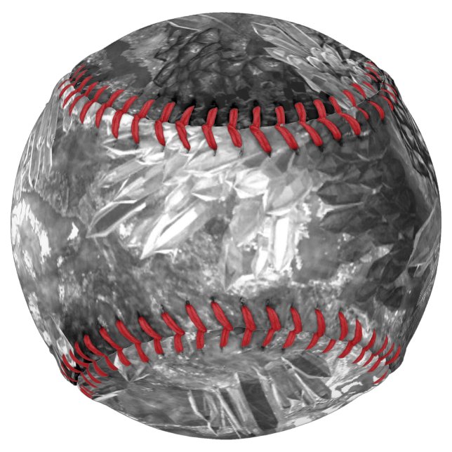 Balle De Softball Couches de cristaux gris (Devant)