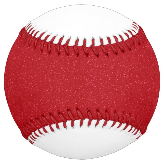 Balle De Softball Custom Tomato Red Noise Effect Softball (Devant)