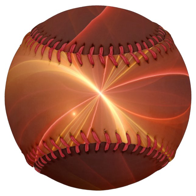 Balle De Softball Dancing With The Light Modern Abstract Fractal Art (Devant)