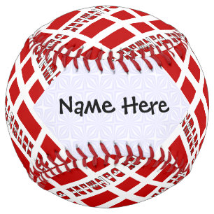 Balle De Softball Dannebrog danois personnalisé en carrelage