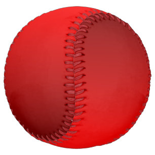 Balle De Softball Dégradé Rouge Élégant
