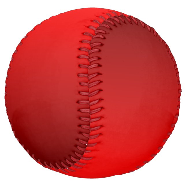 Balle De Softball Dégradé Rouge Élégant   (Incliné)