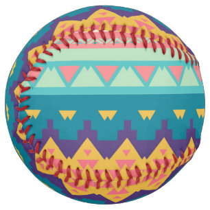 Balle De Softball Design tribal pastel