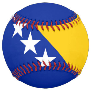 Balle De Softball Drapeau de Bosnie-Herzégovine