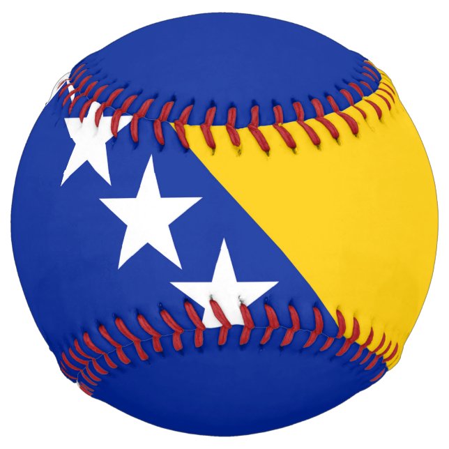 Balle De Softball Drapeau de Bosnie-Herzégovine (Devant)