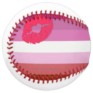 Balle De Softball Drapeau de fierté lesbienne au rouge à lèvres Slip