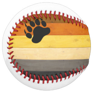 Balle De Softball drapeau de la fierté des ours de SlipperyJoe's tex