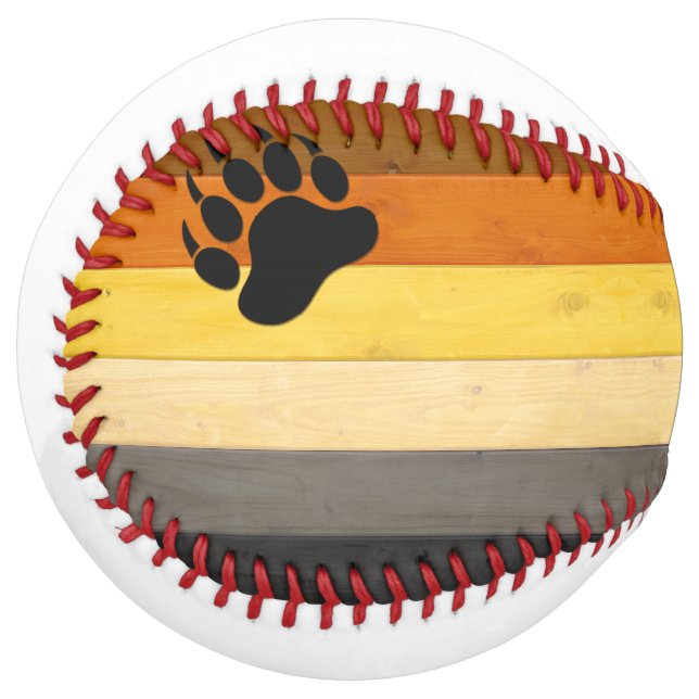 Balle De Softball drapeau de la fierté des ours de SlipperyJoe's tex (Devant gauche)
