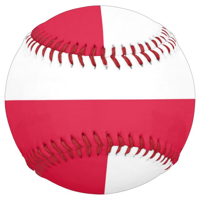 Balle De Softball Drapeau de la Pologne (Devant)