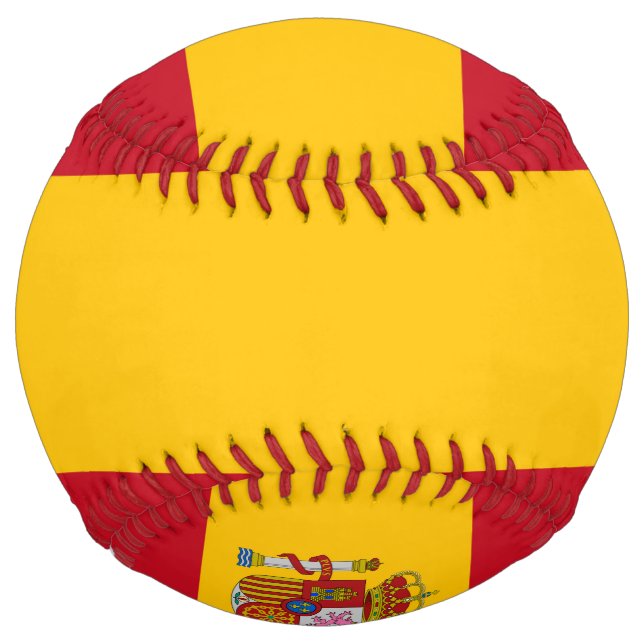 Balle De Softball Drapeau de l'Espagne (Devant)
