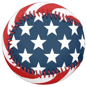 Balle De Softball Drapeau des États-Unis d'Amérique