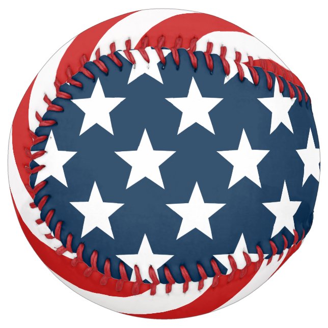 Balle De Softball Drapeau des États-Unis d'Amérique (Devant gauche)