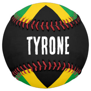 Balle De Softball Drapeau Jamaïcain Personnalisé Patriotique