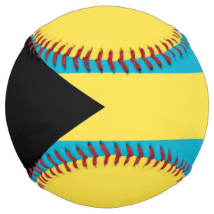 Balle De Softball Drapeau patriotique bahaméen
