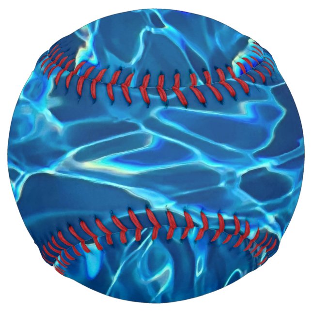 Balle De Softball Eau de la piscine bleu foncé (Devant)