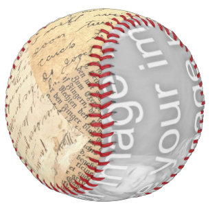 Balle De Softball Ephemera vintage Ajouter votre propre photo