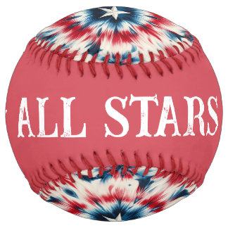 Balle De Softball Étoile des États-Unis (Personnaliser)