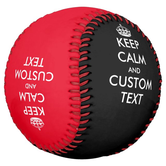 Balle De Softball Faites de votre cool un  calme et de continuer le  (Incliné)