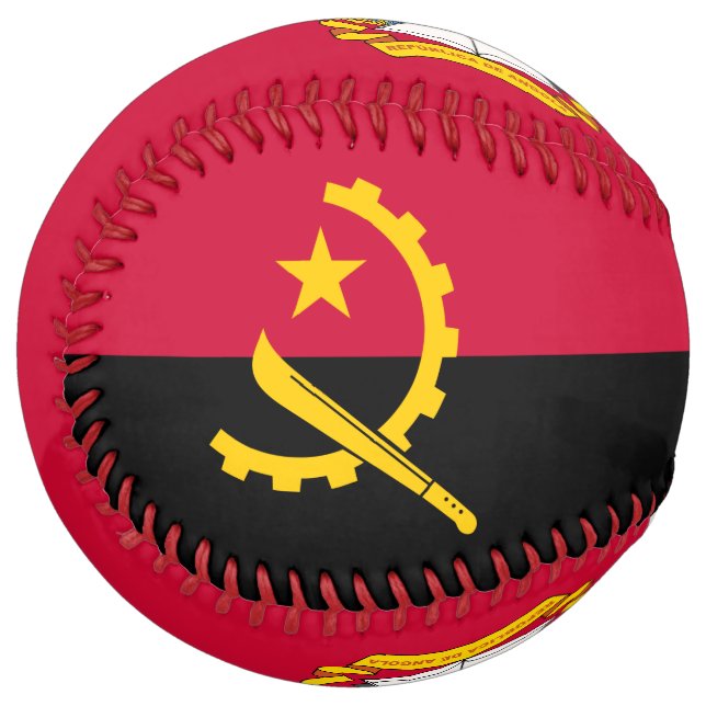 Balle De Softball Feel the heartbeat of Angola in every stitch! (Devant gauche)