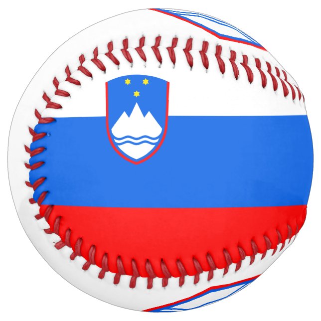 Balle De Softball Feel the heartbeat of Slovenia in every stitch! (Devant gauche)
