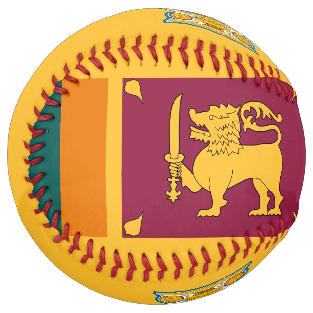 Balle De Softball Feel the heartbeat of Sri Lanka in every stitch! (Devant gauche)