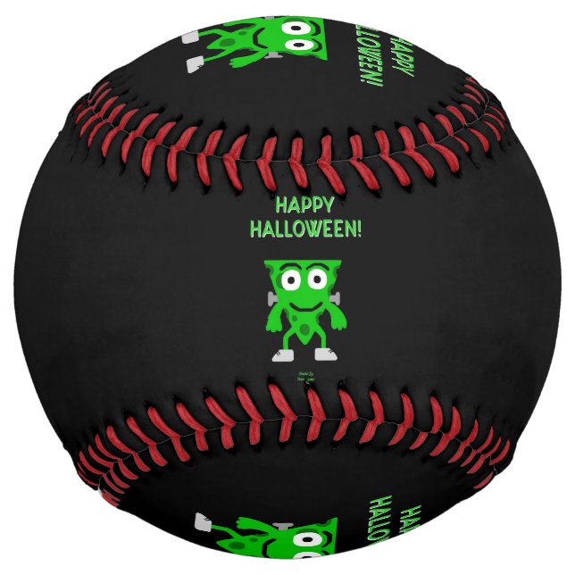 Balle De Softball FrankenCheese Halloween Salutations Softball (Devant)