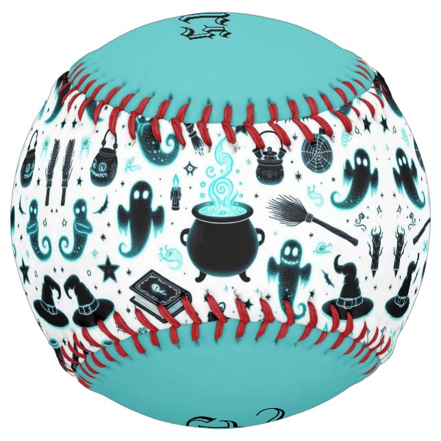 Balle De Softball Ghostly Glows (customize) (Devant)