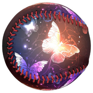 Balle De Softball Glowing Night Butterflies