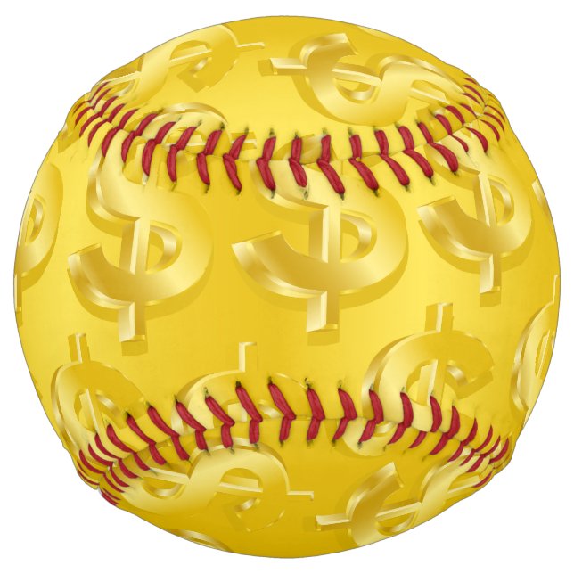 Balle De Softball $ Gold $ (Devant)