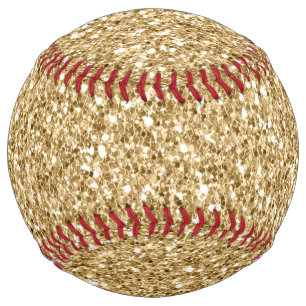 Balle De Softball Gold Glitter