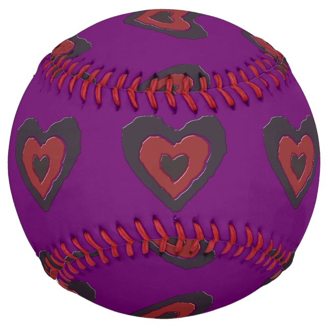 Balle De Softball Gothique Melting Love Heart Softball (Devant)