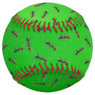 Balle De Softball Gros Bullants verts,