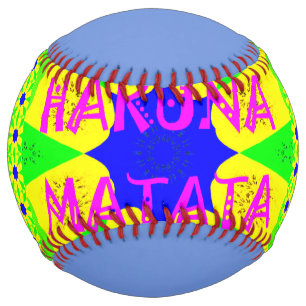 Balle De Softball Hakuna Matata Art Abstrait Coloré Parfum Vibrant