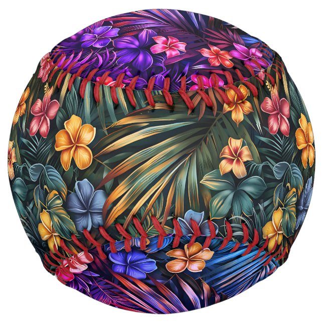 Balle De Softball Impression hawaïenne (Devant)