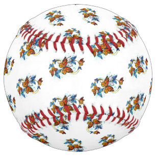 Balle De Softball Infinité de papillons monarques