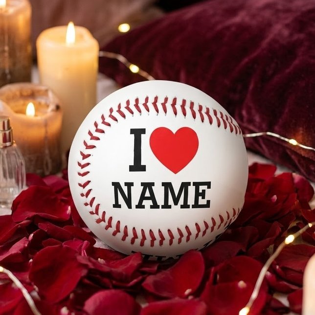 Balle De Softball J'aime Nom (Créateur téléchargé)