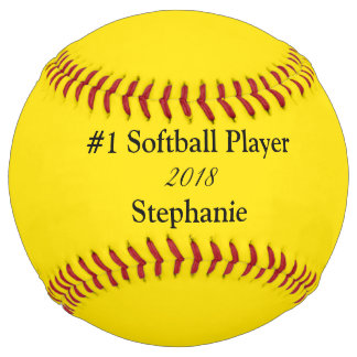 Balle De Softball Jaune vif